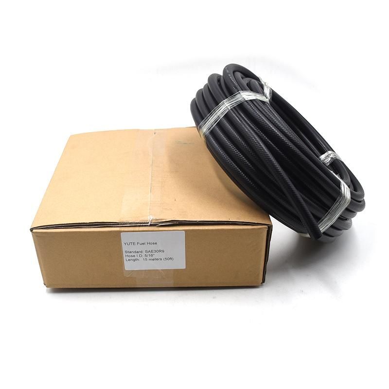 Soft Abrasion Resistant and Tear Resistant High Performance FKM/Eco SAE J30r9 Smooth Fuel Oil Hose
