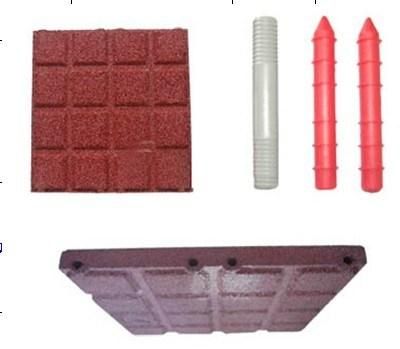 Rubber Material Floor Tile, Square Rubber Tile, Recycle Rubber Tile