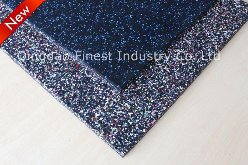 China Premium Crossfit Rubber Flooring Tile Gym Rubber Flooring Mat for Fitness Gym Weight Room Fitness Equipment