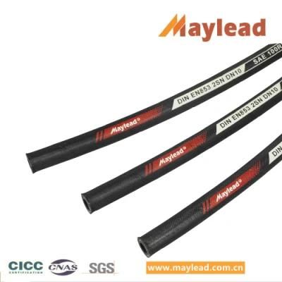 High Pressure Braid Cloth Cover Baler Nitrile Rubber Hose with Carbon Black