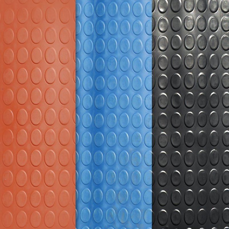 Anti-Slip Rubber Mat Round Stud Coin Rubber Flooring