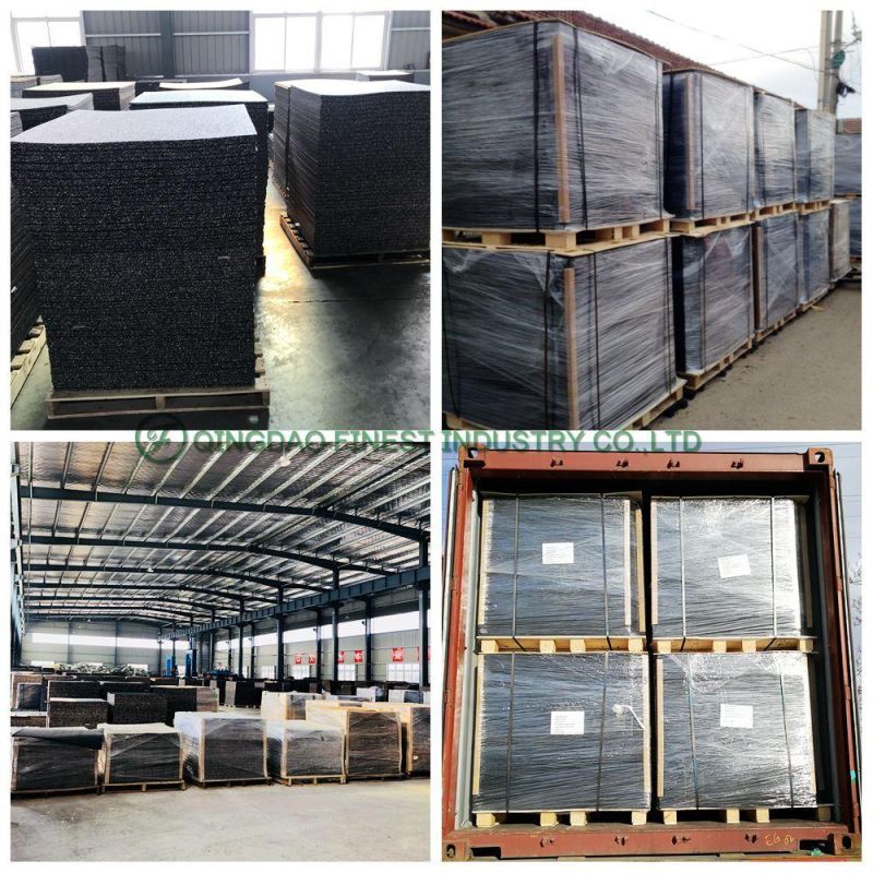 Hot Selling Sound Deadening Acoustic Solid Gym Rubber Flooring Tiles