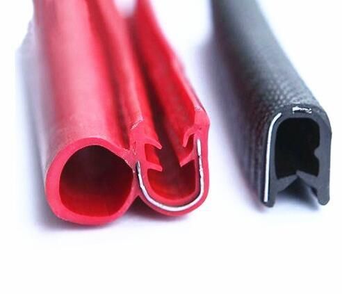 U Shaped Channel PVC Edge Trim Plastic Rubber Seal Strip with Metal Insert