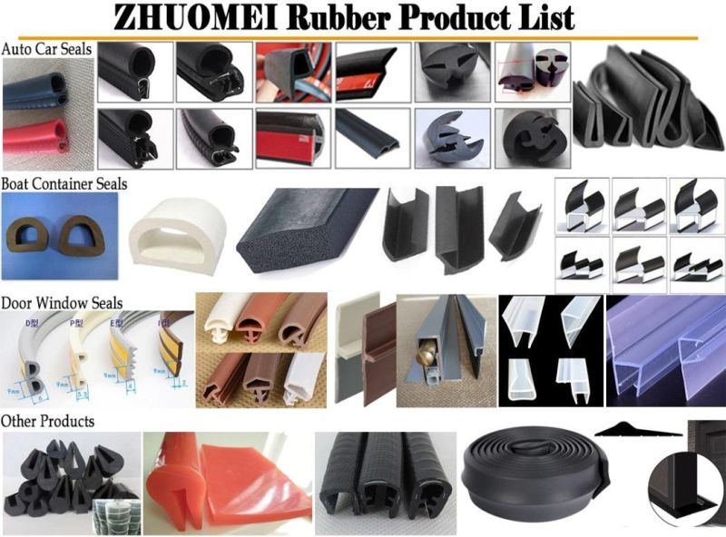 P Shaped Extruded 3m Adhesive Door Rubber Seal