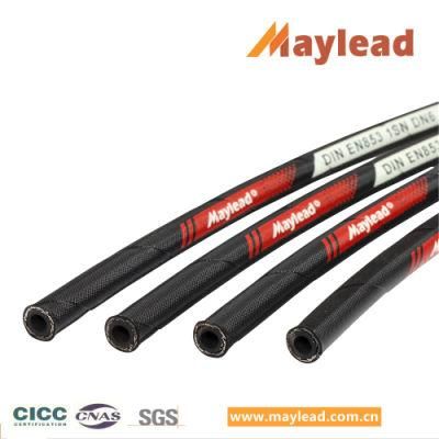 11/4&quot; High Pressure Steel Wire Braided Rubber Oil Hose En857 1sn