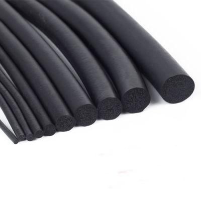 Round Soft Silicone FKM Cr EPDM Rubber Seal Cord Closed Cell Extruded Foam Sponge Elastic O Ring Cord