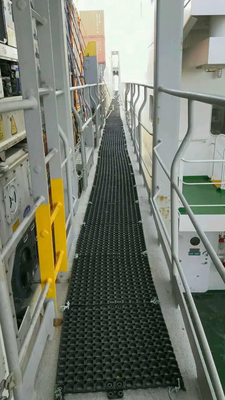 Good Quality Perforated Rubber Deck Drainage Mats with Holes Impa 511071