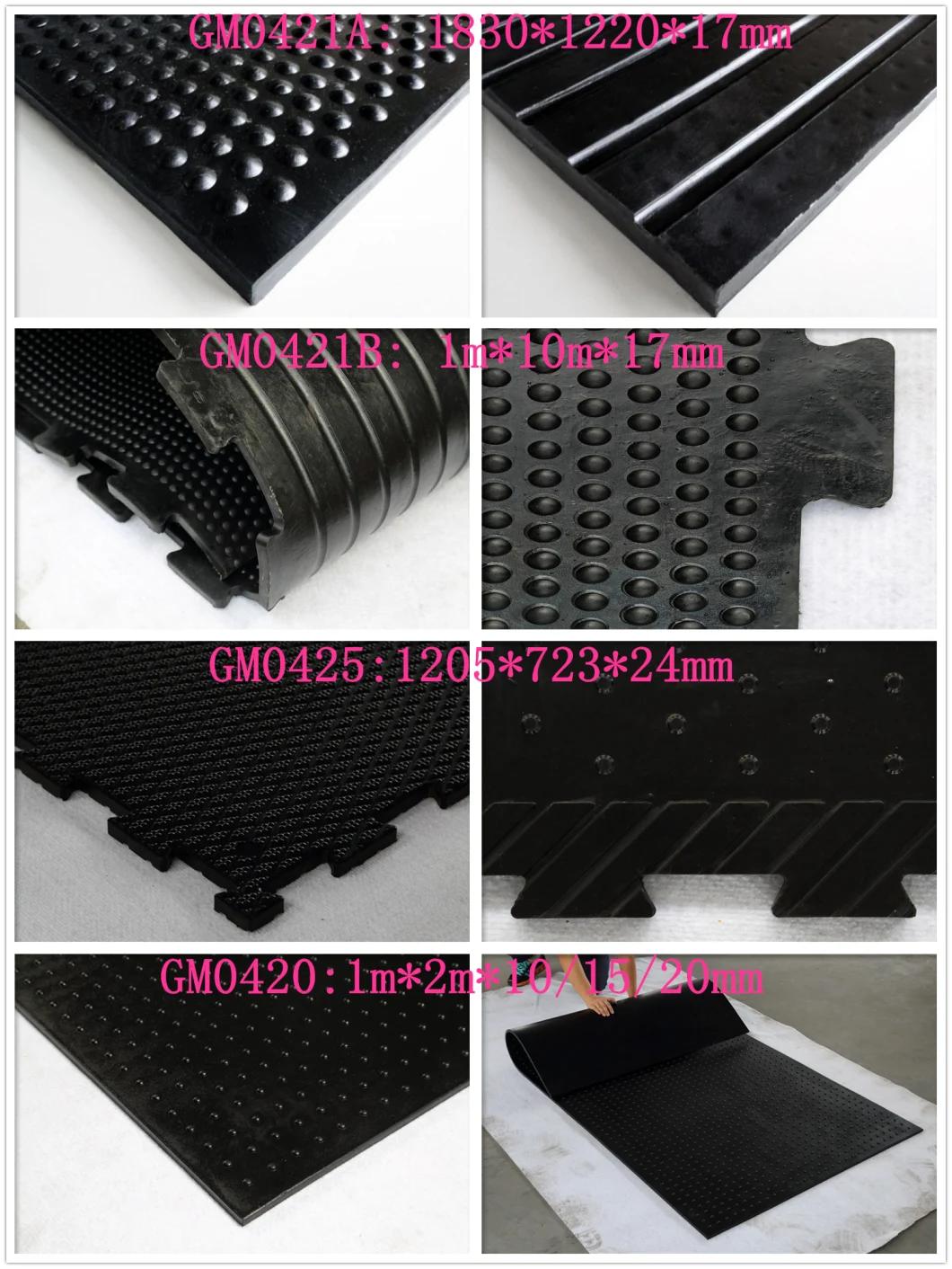 Rubber Cow Stall Mat, Rubber Stable Mat, Gym Rubber Floor