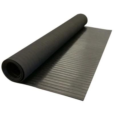 High Quality Industrial Wide Ribbed Rubber Matting Rubber Flooring