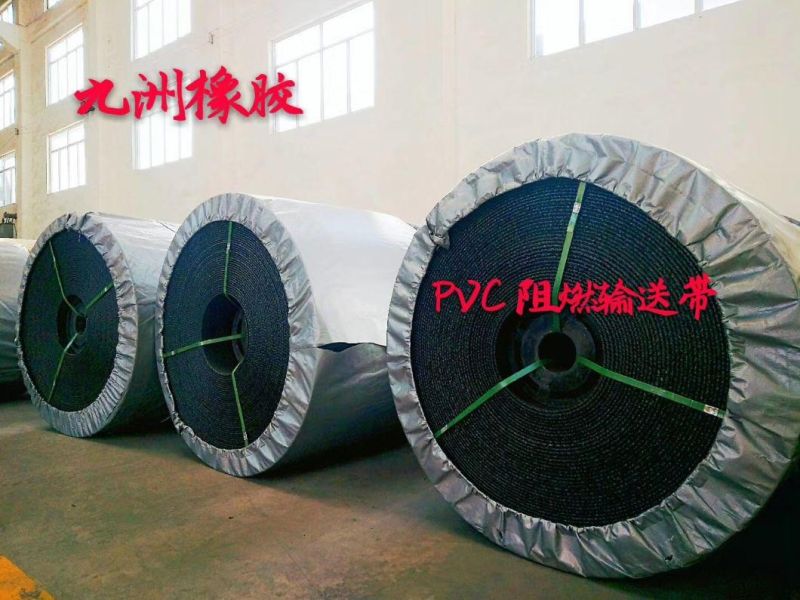 Solid Woven Burning Resistant PVC Conveyor Belting