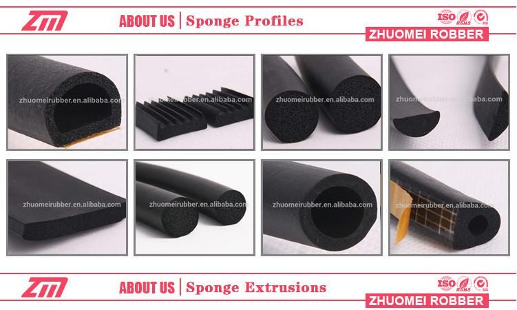 Black EPDM Sponge Rubber Tailgate Seal for Truck Bed
