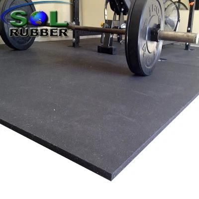 15mm Thickness 10% EPDM Surface Gym Flooring Tile Mat