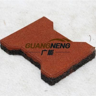 Dog-Bone Rubber Tiles / Rubber Flooring / Rubber Mat for House Road