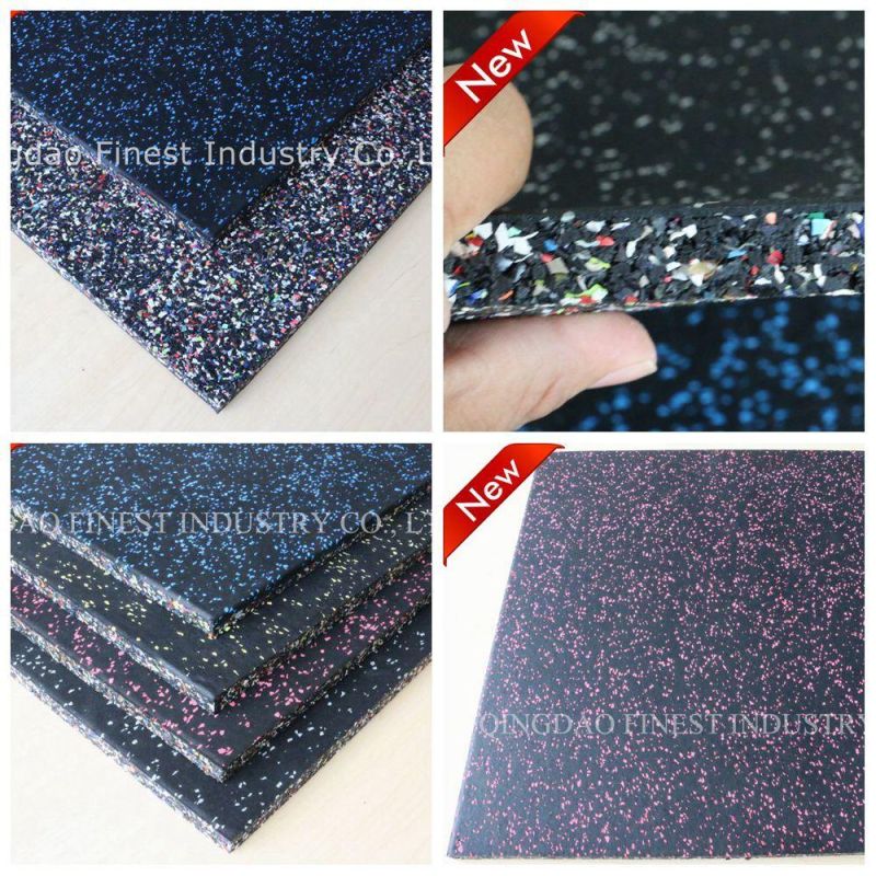 Rubber Gym Tiles Composite, EPDM Surface Rubber Floors, Fitness Composite Rubber Floors, Poreless Rubber Floors for Crossfit Gym, Fitness
