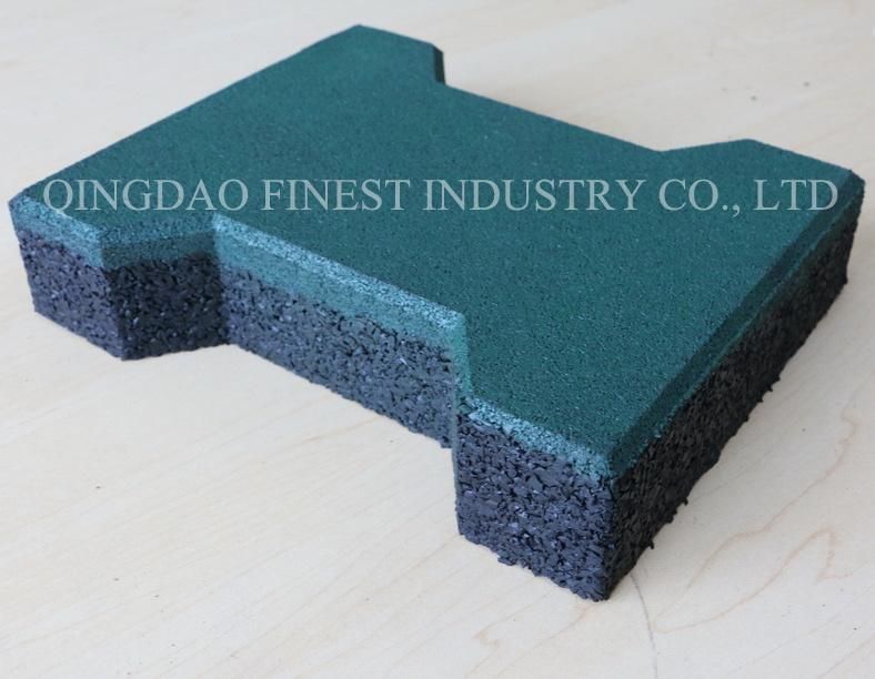 Rubber Paver/I Brick Paver/Dog Bone Paver/Walkway Rubber Brick Rubber Mat