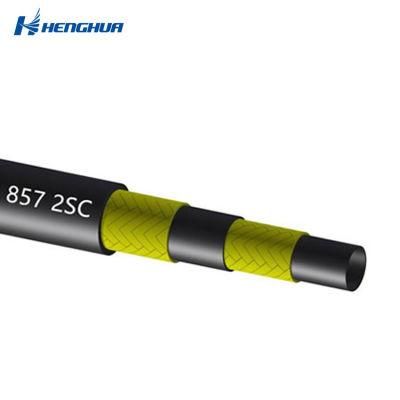En 857 2sc Industrial High Pressure Steel Wire Reinforced Hydraulic Hose with High Pressure Resistant Reinforcement