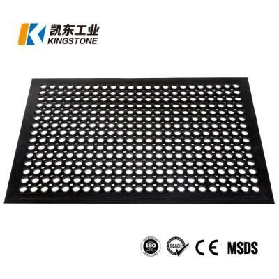 Hot Selling Rubber Kitchen Anti Slip Anti Fatigue Mat with Drainage Holes