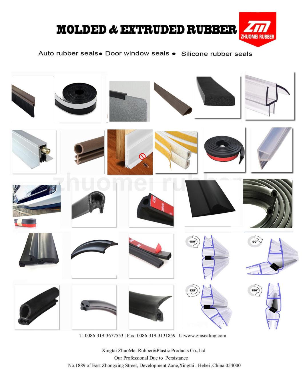 D/P/E Type Adhesive EPDM Rubber Gasket Sealing Profile