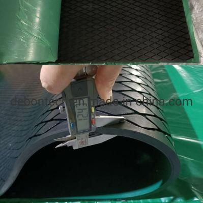 Rubber Lagging Sheet Herrinbone Pattern Diamond Profile Rubber Lag