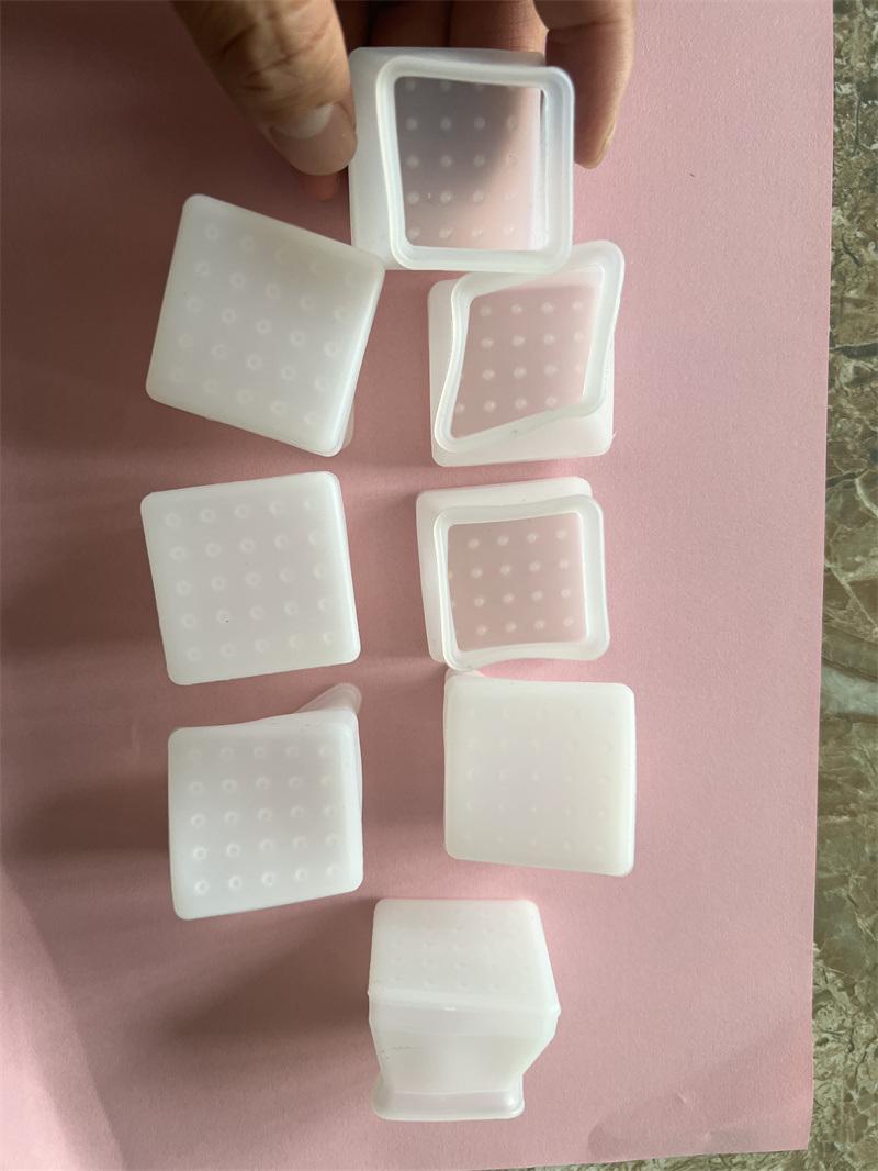 38mm Squared Silicone End Cover/End Cap/End Feet