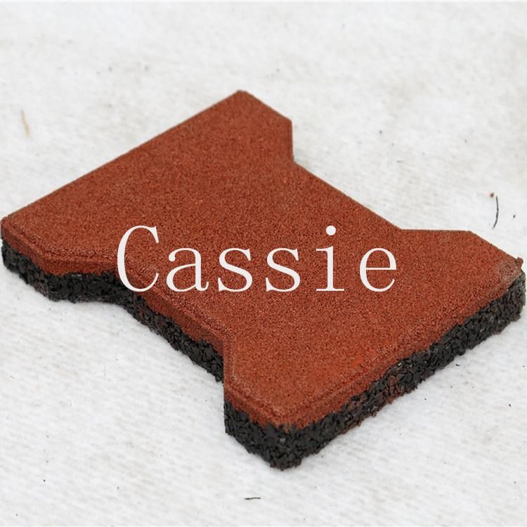Colorful Draiveway Dog Bone Rubber Grains Paver with Waterproof