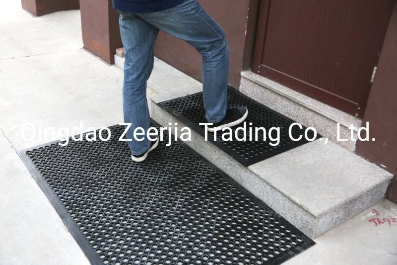 Wholesale Drainage Interlock Rubber Hole Mat/Rubber Floor Mat