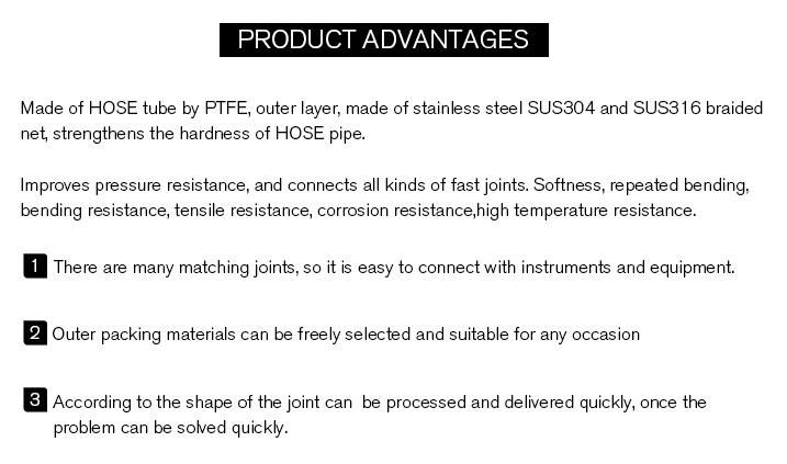 Stainless Steel Braided Hose Motorcycle Hose with Pefe