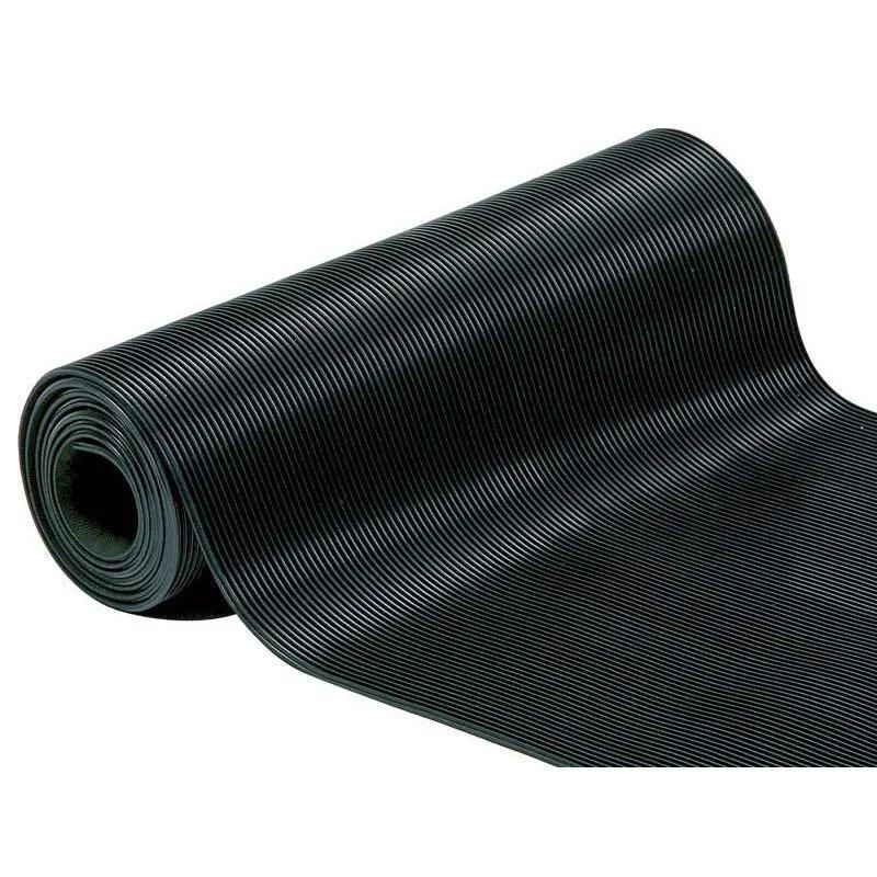 3 - 8 mm Waterproof Corrugated Fine Ribbed Rubber Floor Matting Sheet