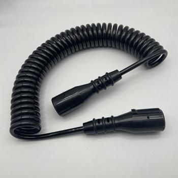 Heavy Duty Flexible Hose 7 Pin Trailer Connector Spiral Cable 15 Pin Trailer Plug Air Hose