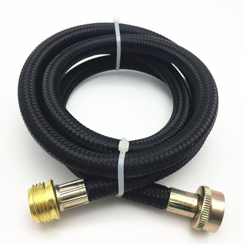 3/8" Inch Washing Machine Hose Assembly with Fiber Braided