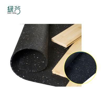 High Quality Building Sound Insulation Rubber Foam Flooring Under Wood or Marble