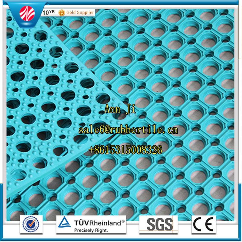 Safety Grass Rubber Matting, Anti-Fatigue Mesh Floor Mat