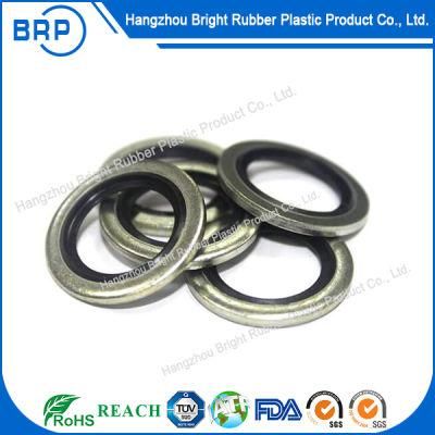 Dowty Bonded Sealing Washers Nickel Plated, Steel Washers with Rubber Seal
