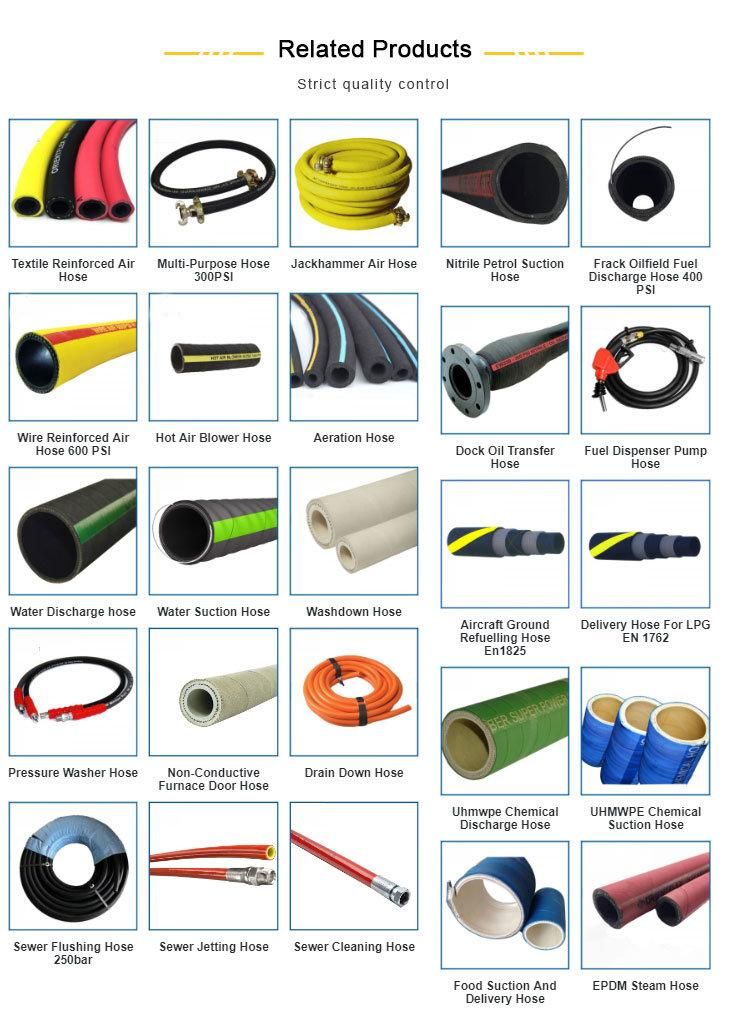 SAE 100 R3 Industrial High Pressure Textile Reinforced Hydraulic Rubber Hose with Easy to Operate
